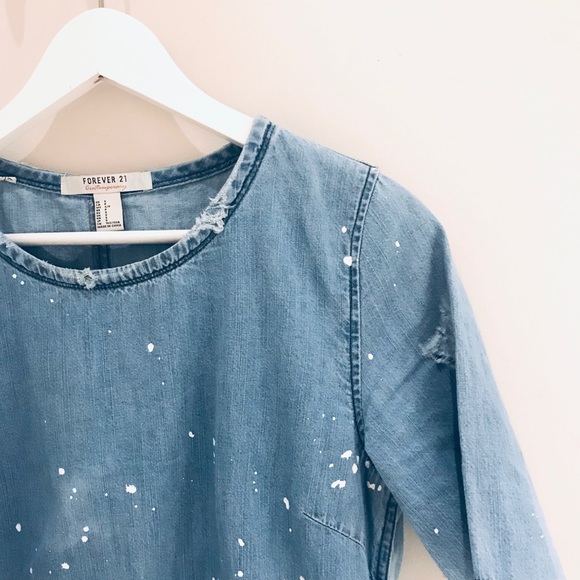 Denim Shift Dress Size S - Picture 3 of 7